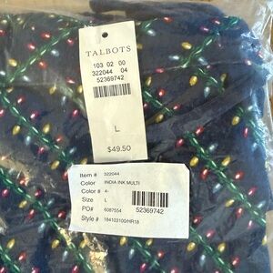 Talbots 3 piece India Ink Multi Pajamas